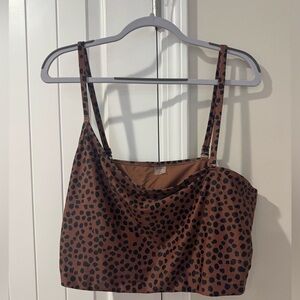 Women’s Plus Cheetah Swim Top & Bottoms